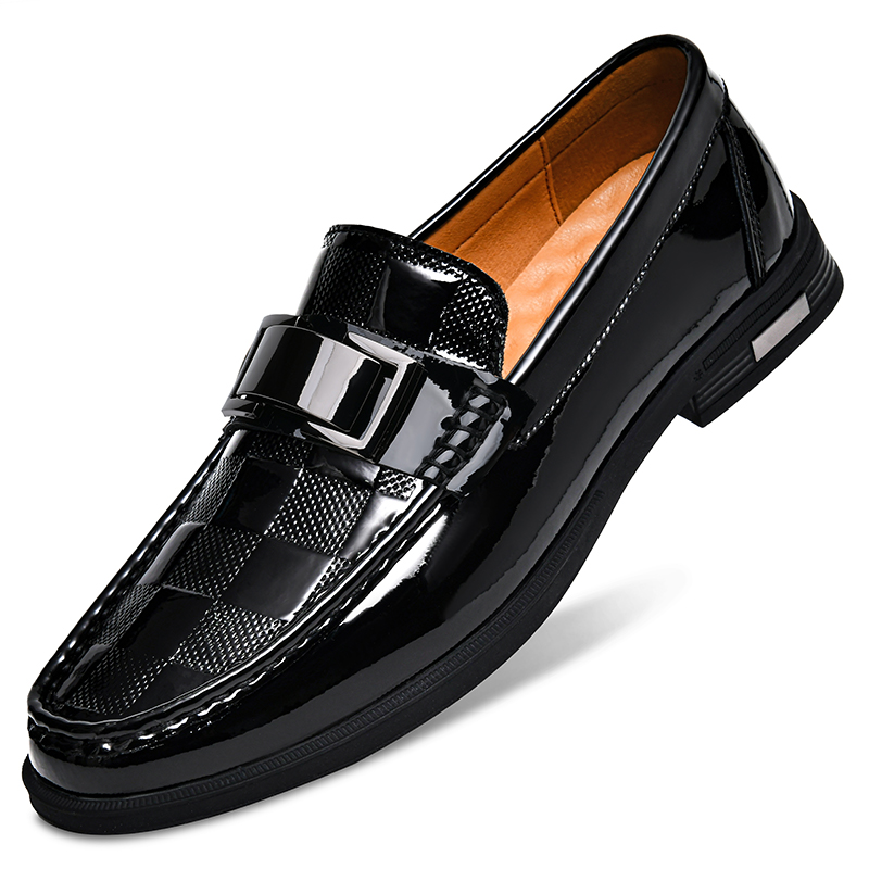 Men Shoes Boss - Premium Heren Loafers van Gepatenteerd Leer,