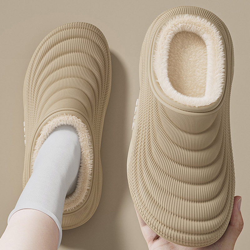 Men'S Shoes Grip - Thuis Fuzzy Slipper Vrouwen Pluizig Winter