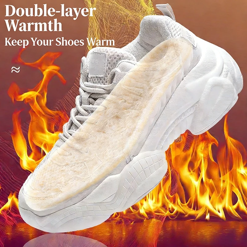 Men'S Shoes With Memory Foam - Een paar zelfverwarmende thermische inlegzolen voor