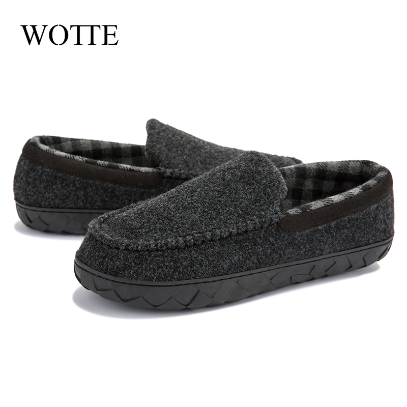 Men'S Shoes With Memory Foam - Mannen Katoenen Slippers Microsuede Mocassins Schoenen