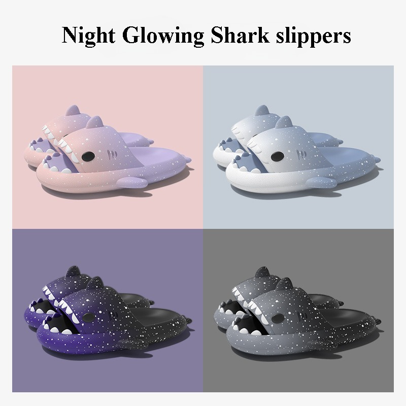 Men'S Shoes With Platform - Leuke Cartoon Haai Slippers Voor Vrouwen