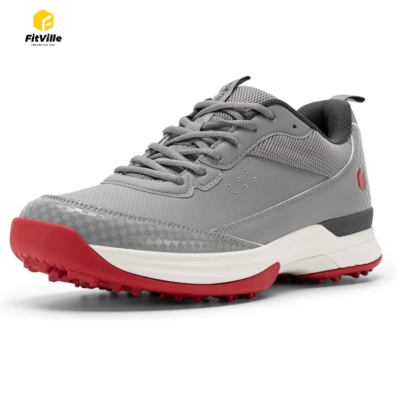 Men'S Shoes Professional - FitVille Wide Golfschoenen Heren Professionele Waterbestendige