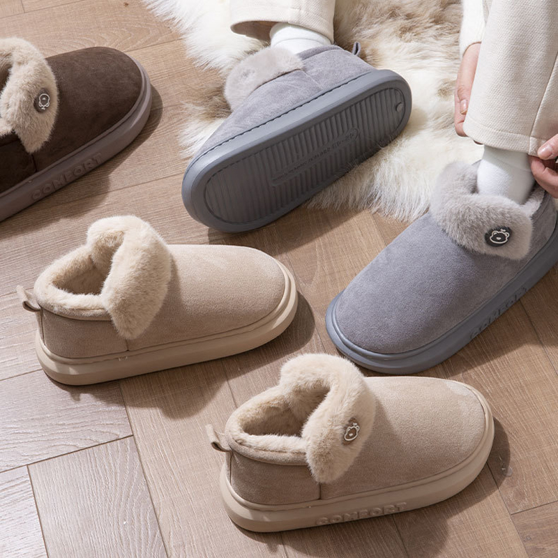 Men'S Shoes Grip - Huis Fuzzy Slipper Vrouwen Pluizig Winter