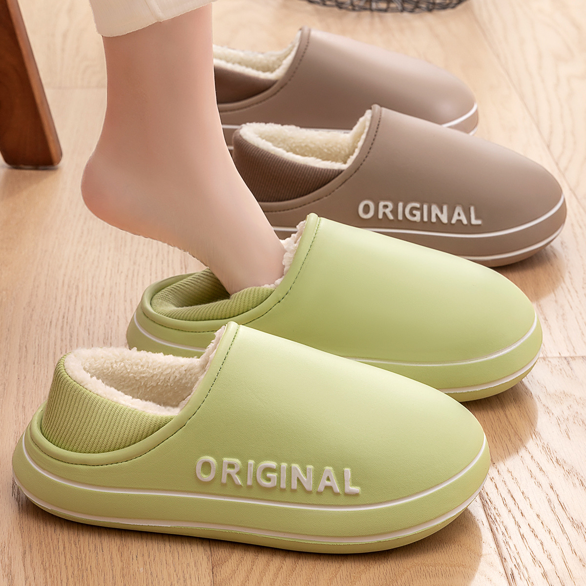 Men'S Shoes Grip - Huis Fuzzy Slipper Vrouwen Winter Warm
