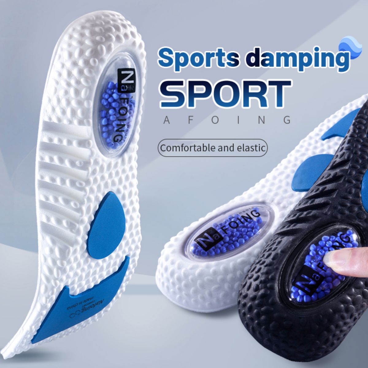 Men'S Shoes With Memory Foam - 1 Paar Upgrade Sport Schokabsorptie Binnenzool