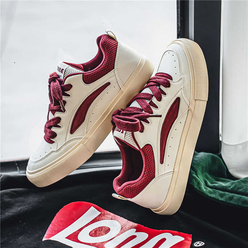 Men'S Shoes With Platform - Camp Perforated Mans Shoes Sportschoenen Geweven