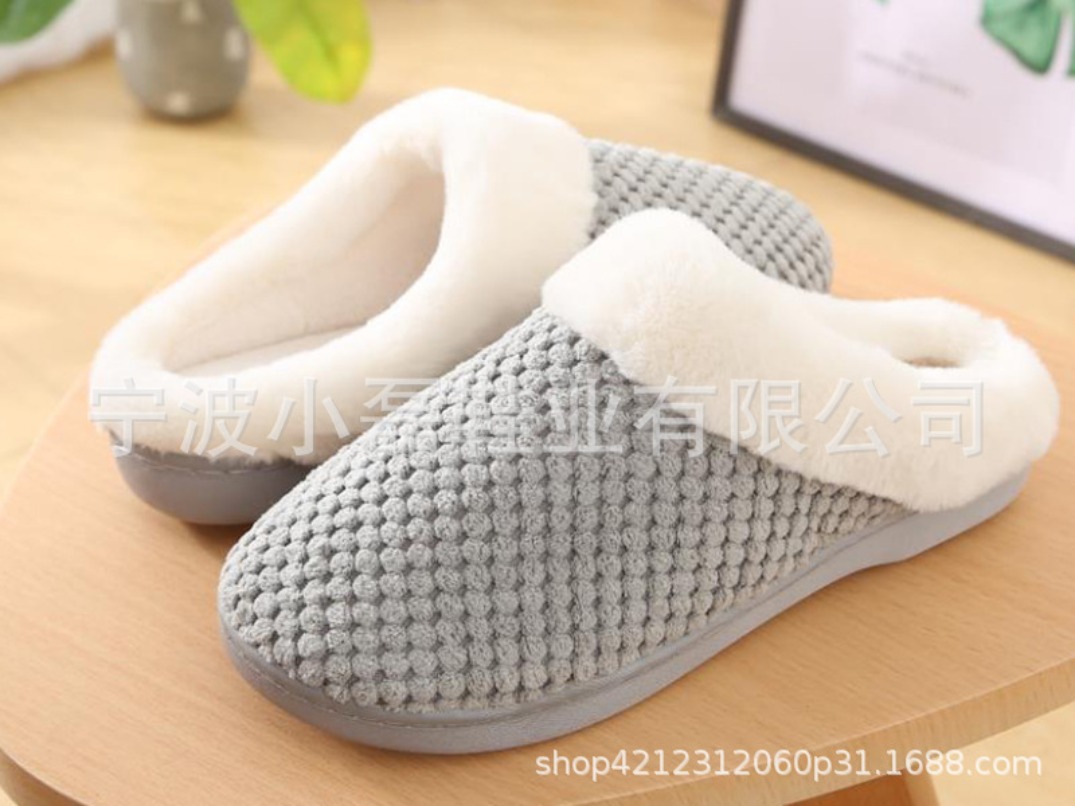 Men'S Shoes Grip - Huis Slipper Vrouwen Pluizige Fuzzy Winter