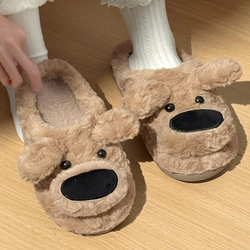 Men'S Shoes Grip - Hond Puppy Slipper Dames Thuis Thermisch