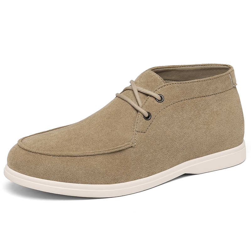 Men'S Shoes Black And White - Klassieke suède chukka-laarzen in Britse stijl