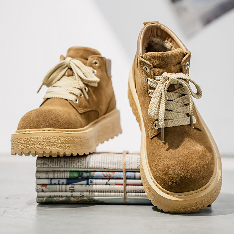 Men Shoes Boots - Heren hoge kwaliteit suède paardenlaarzen outdoor