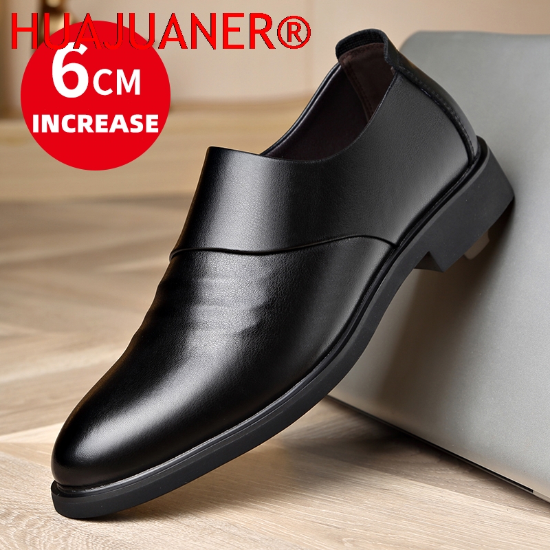 Men Shoes Boss - Nieuwe lederen herenschoenen met platte/zeshoogte verhogende