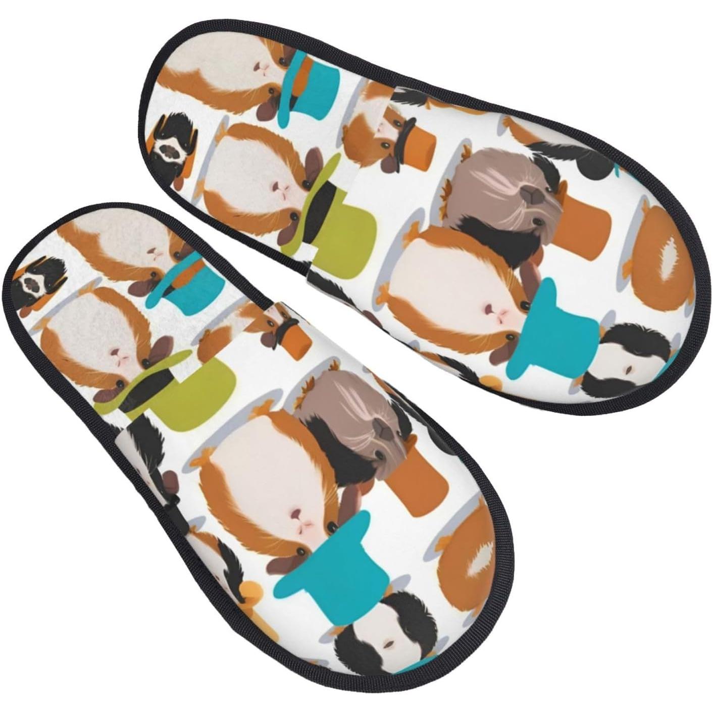 Men Shoes Illustration - Cavia illustratie afdrukken Herfst Winter Fuzzy
