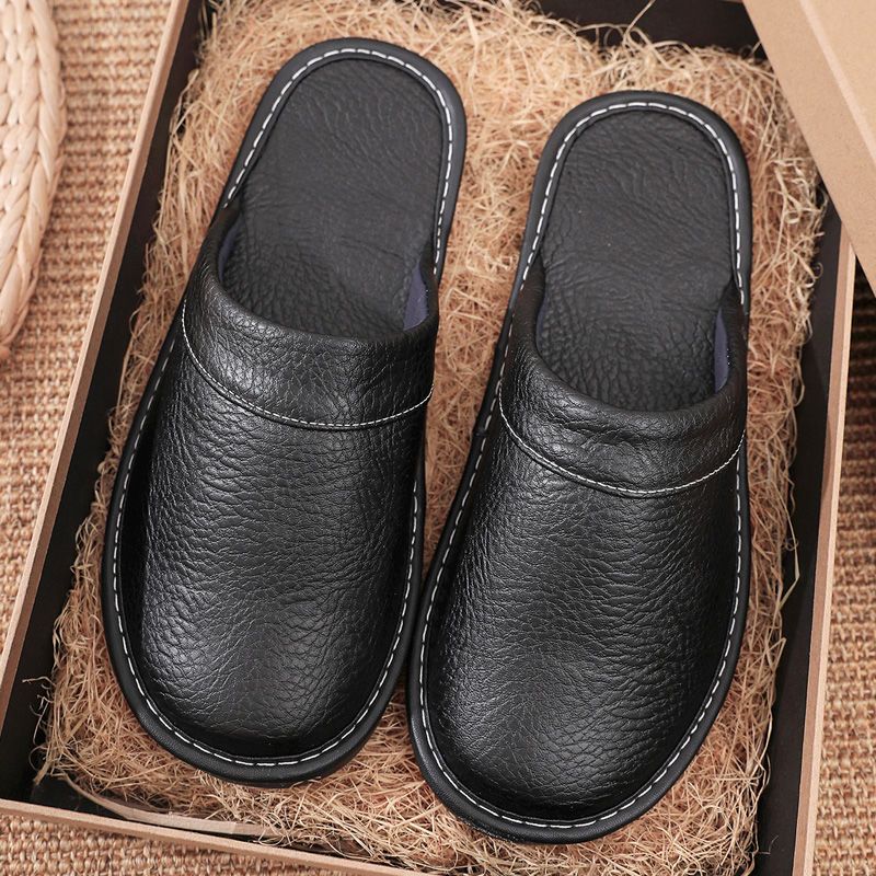 Men'S Shoes Size 42 In Us - Huispantoffels van leer voor heren en