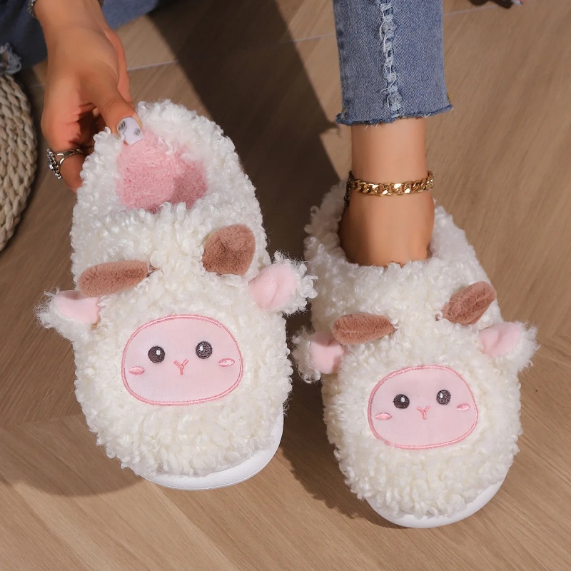 Men Shoes For Winter - Winter Mooie Kleine Schapen Slippers Voor