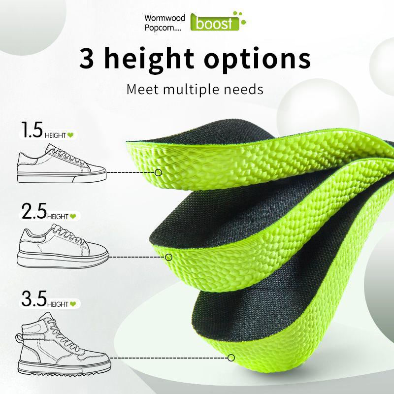 Men'S Shoes With Memory Foam - Traagschuim Hoogte Toename Inlegzolen voor Mannen