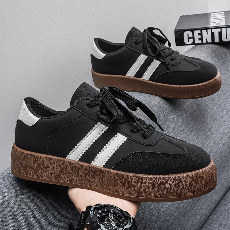 Men'S Shoes Black And White - Unisex zwarte en witte retro sportschoenen