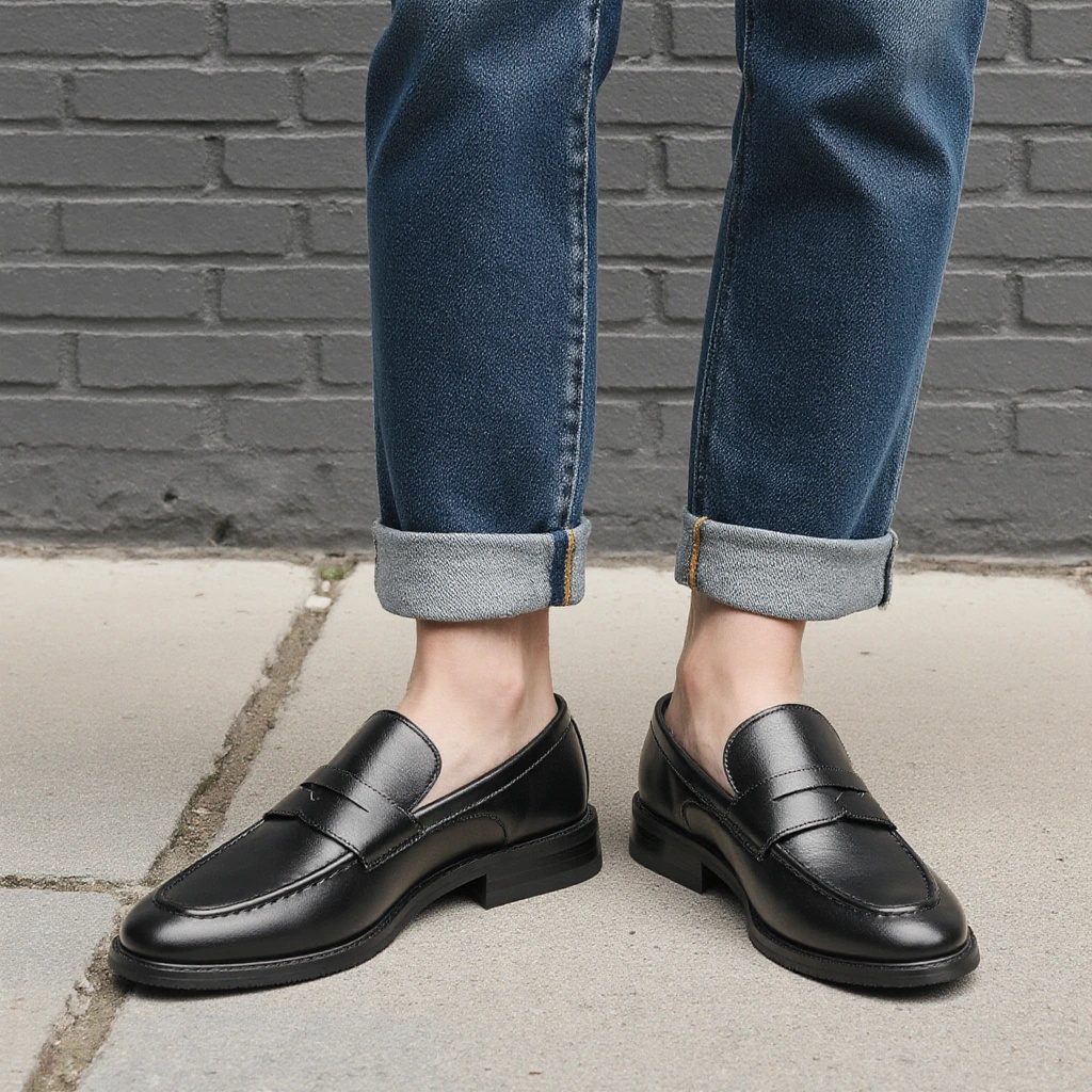Heren zwarte penny loafers, kl - Men'S Shoes Hugo Boss recensie en prijs