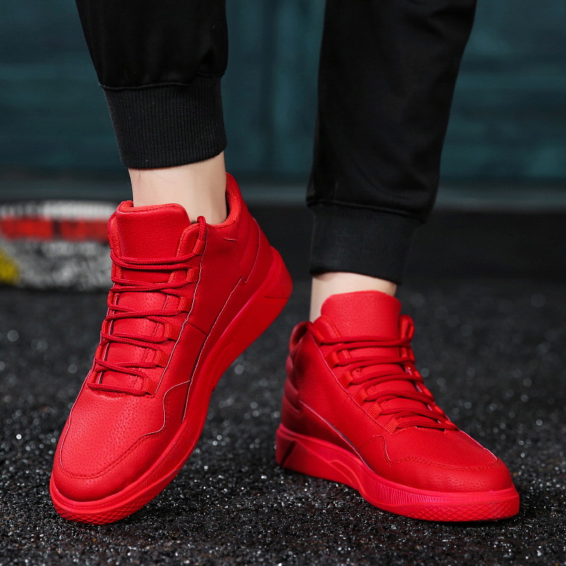 Warm houden Rode hoge leren sk - Men'S Shoes Grip recensie en prijs