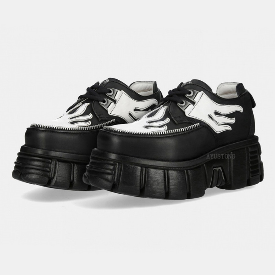 Dames Zwarte Witte Vlamprint V - Men'S Shoes Black And White recensie en prijs