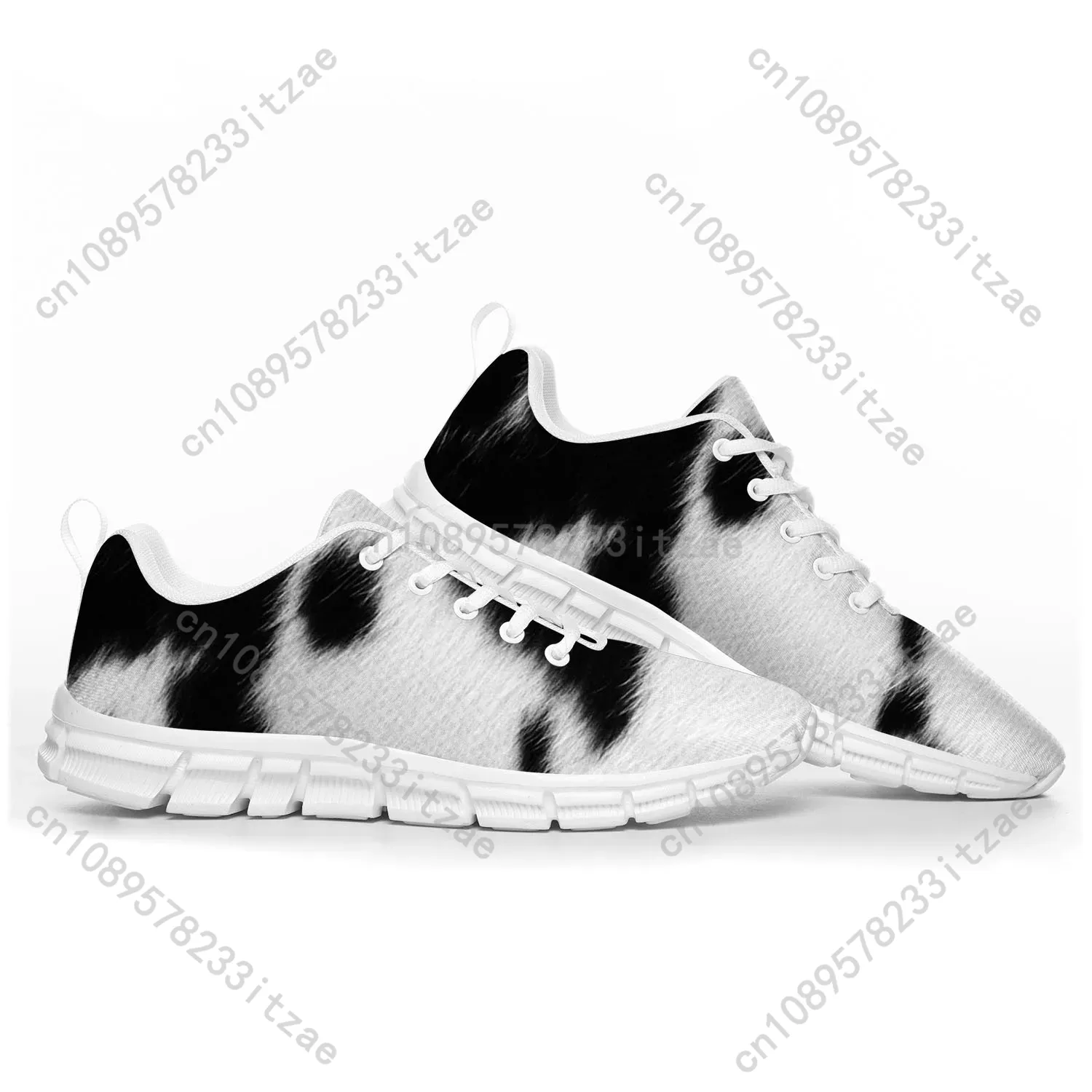 Koe print 3D patroon sportscho - Men'S Shoes Black And White recensie en prijs