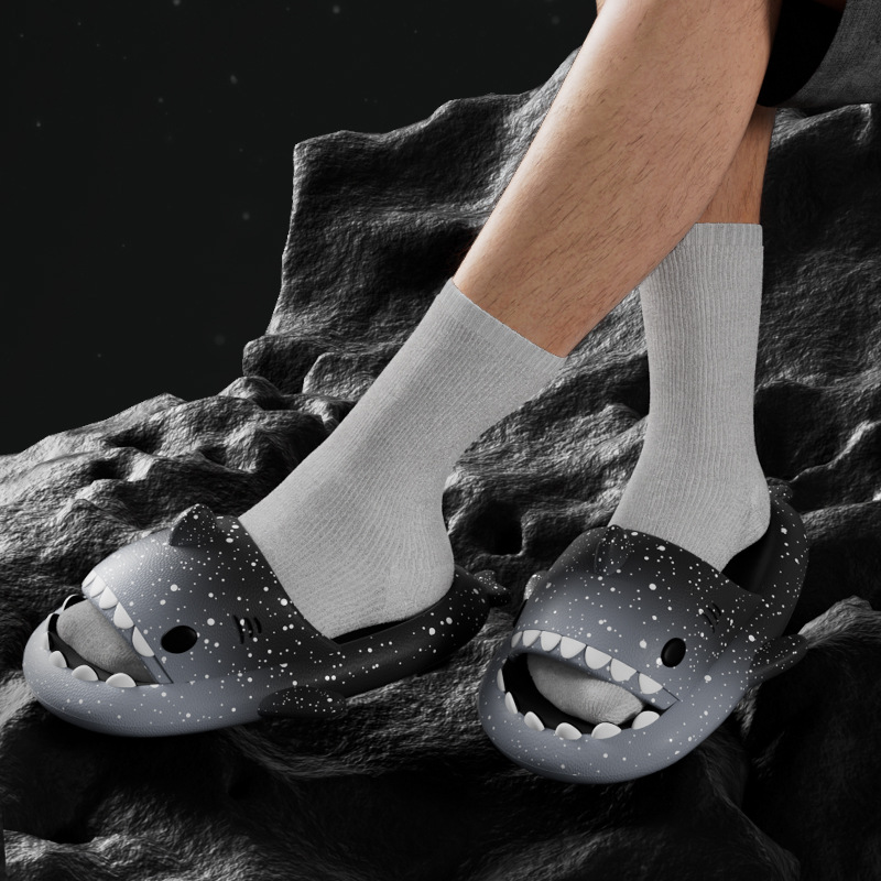 Leuke Cartoon Haai Slippers Vo - Men'S Shoes With Platform recensie en prijs
