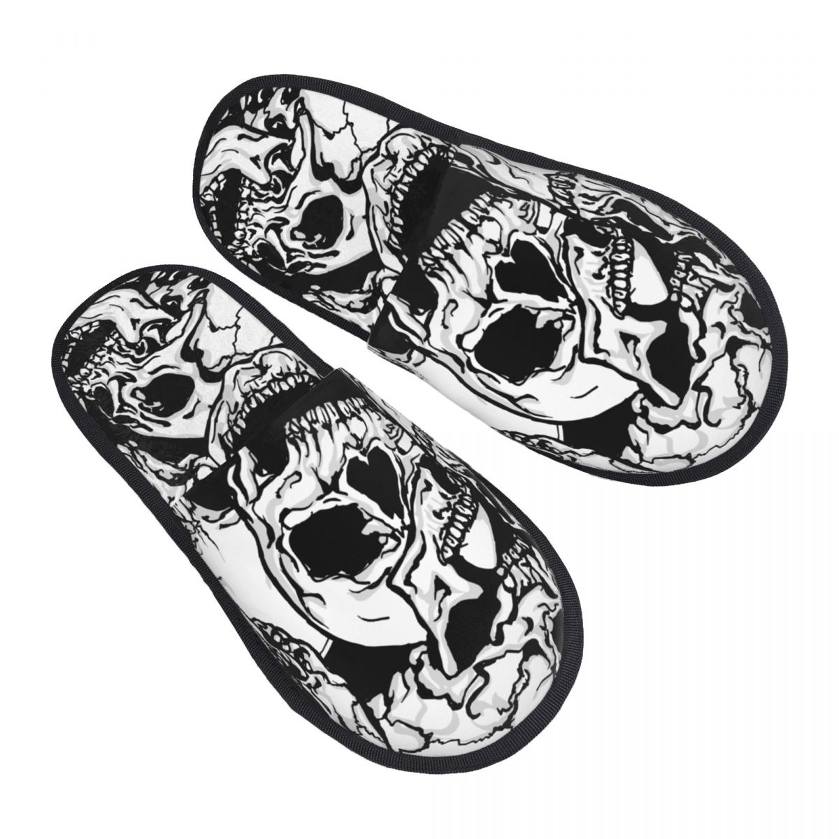 Indoor Zwart-witte Schedels Wa - Men'S Shoes Black And White recensie en prijs