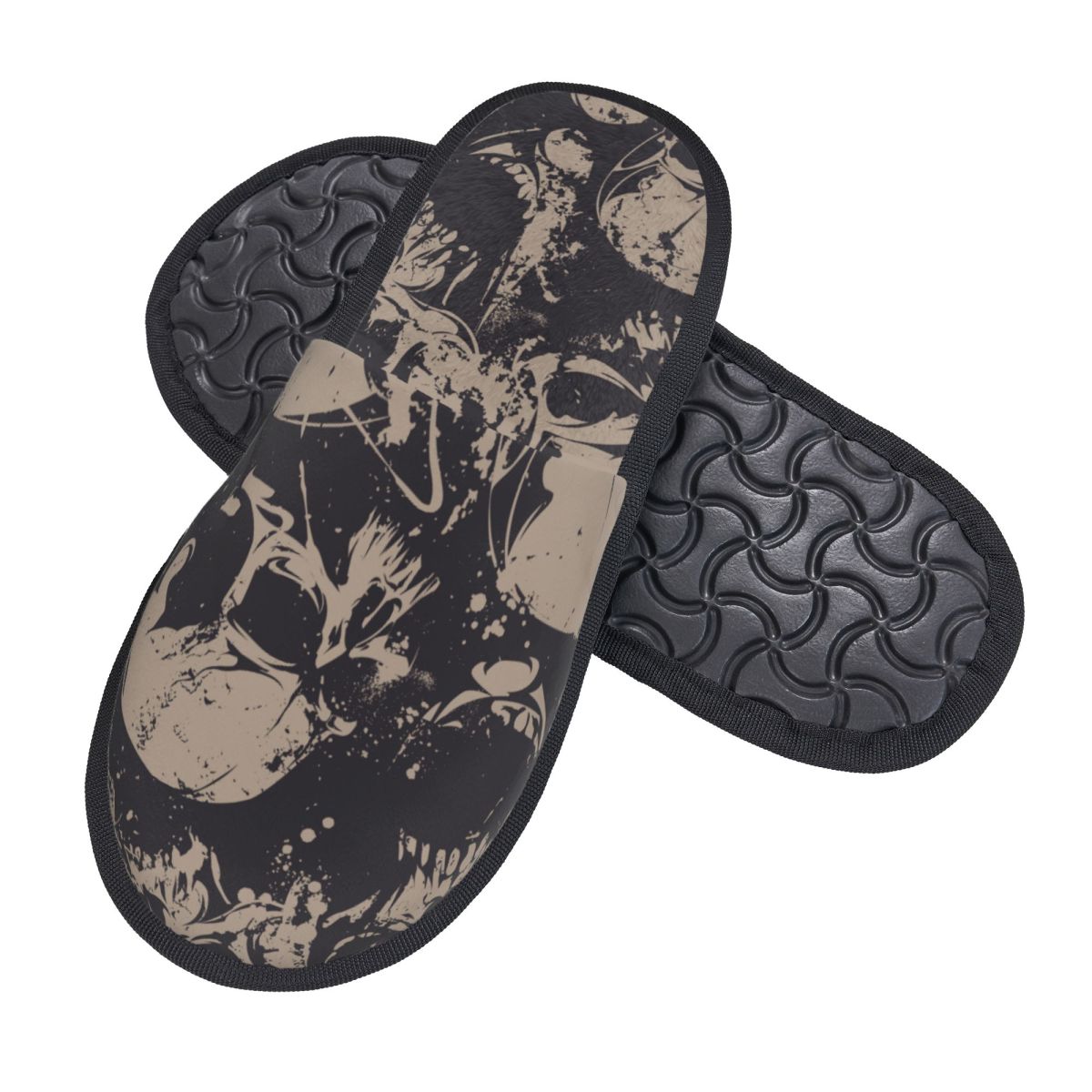 Indoor Zwart-witte Schedels Wa - Men'S Shoes Black And White recensie en prijs