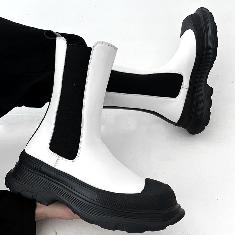 Herenmode punk podium hoge che - Men'S Shoes Black And White recensie en prijs