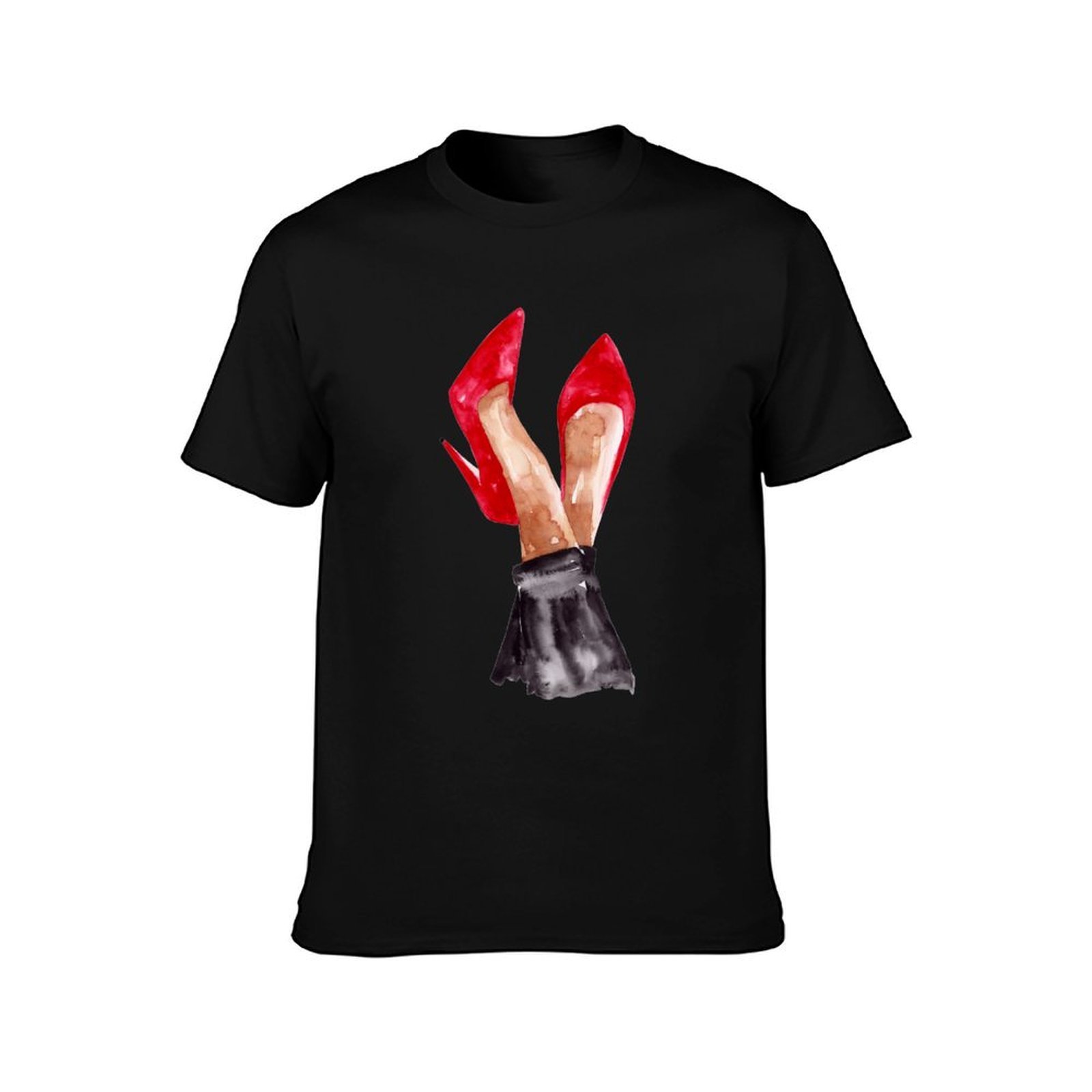 Rode Stiletto Schoenen Aquarel - Men Shoes Illustration recensie en prijs