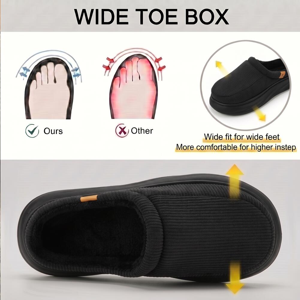 Brede pasvorm heren pantoffels - Men'S Shoes With Memory Foam recensie en prijs