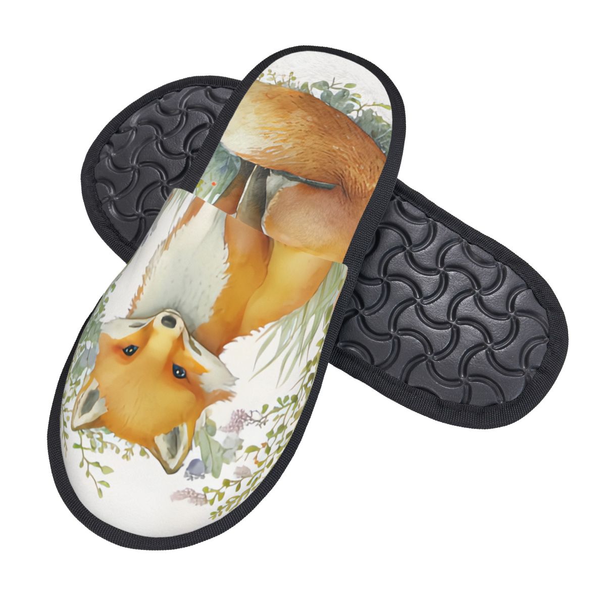 Pluche Indoor Slippers Aquarel - Men Shoes Illustration recensie en prijs