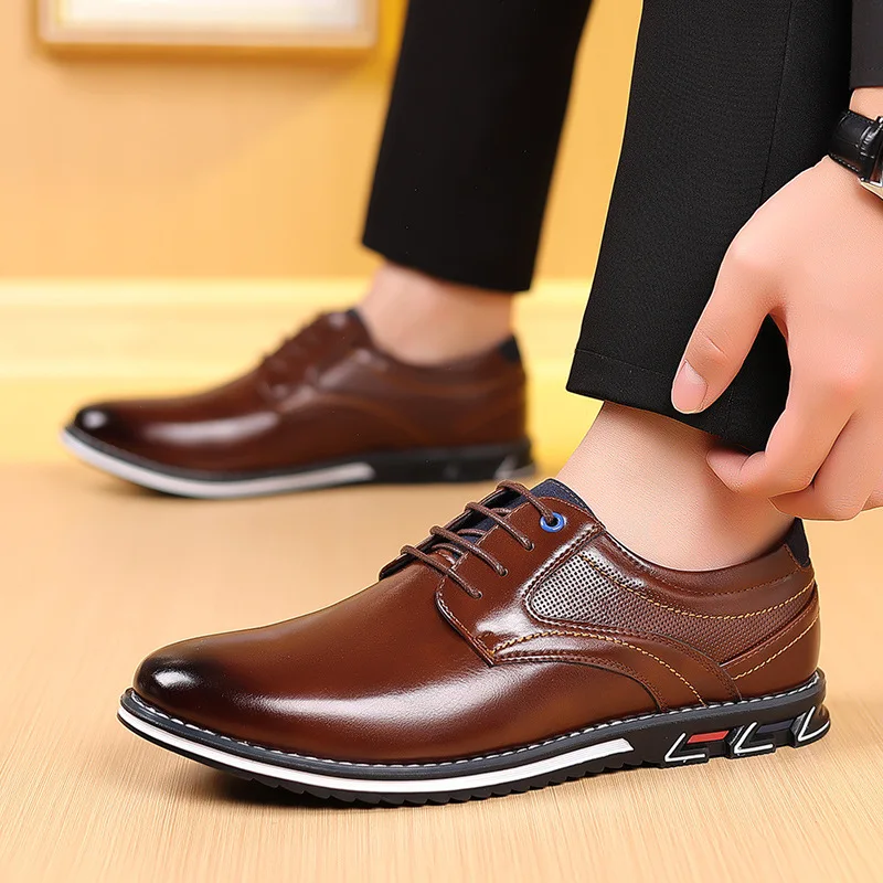 Retro Heren Zakelijke Leren Sc - Men Shoes Boss recensie en prijs